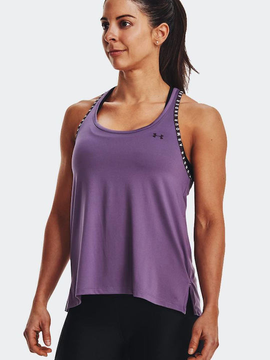 Ua Knockout Γυναικεία Αθλητική Μπλούζα Αμάνικη Fast Drying Μωβ