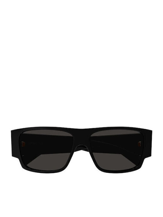 Bottega Veneta Men's Sunglasses with Black Plastic Frame and Black Lens BV1286S 001