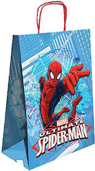 Spiderman Χάρτινη Τσάντα για Δώρο με Θέμα "Spiderman" Πολύχρωμη 32x10x24εκ.