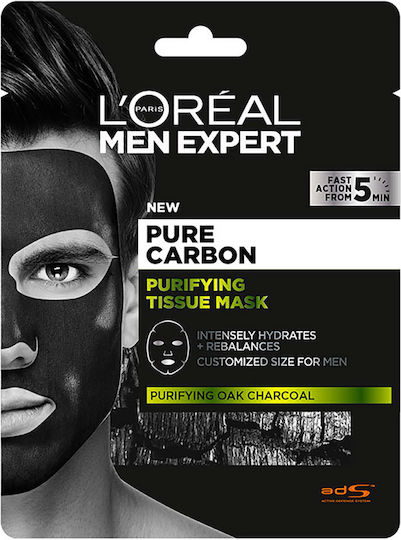 L'Oreal Paris Men Expert Pure Charcoal Purifying Face Cleansing Mask 30gr