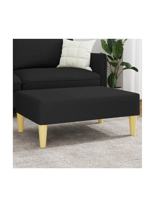 Footstool Black 77x55x31cm