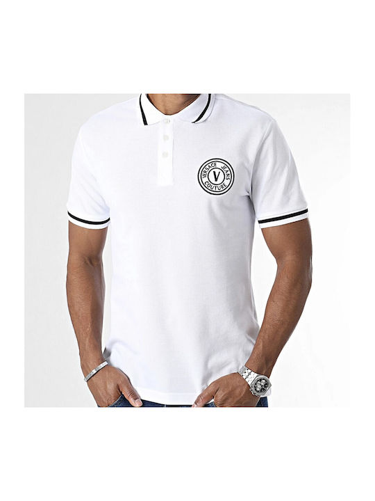 Versace Men's Short Sleeve Blouse Polo White