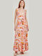 Sommer Maxi Damenkleid mit Rüschen