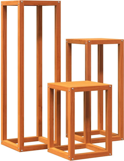 vidaXL Διακοσμητικό Κήπου Ξύλινο 34x34εκ. 3τμχ 844472