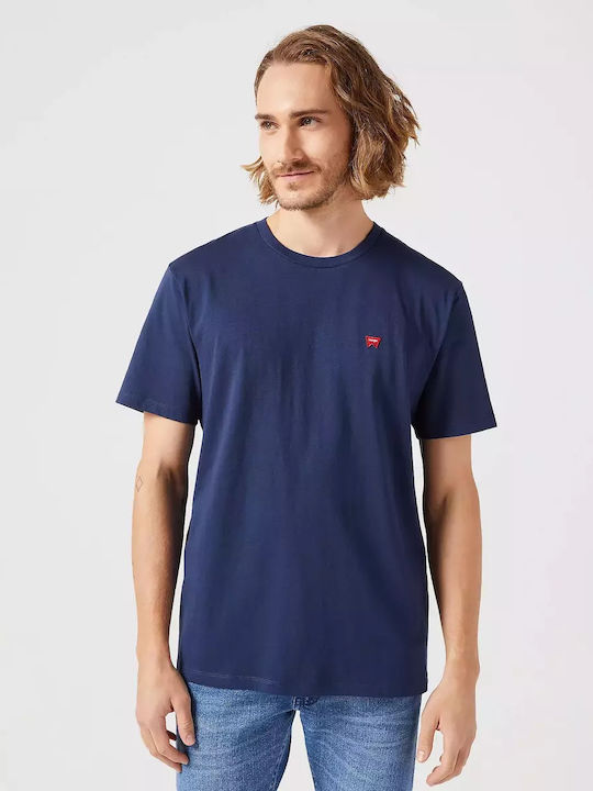 Wrangler Sign Off Men's Short Sleeve T-shirt Navy
