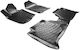 Carro Set of Front and Rear Mats 4pcs Tray Type for Nissan Navara 2005-2014 Black