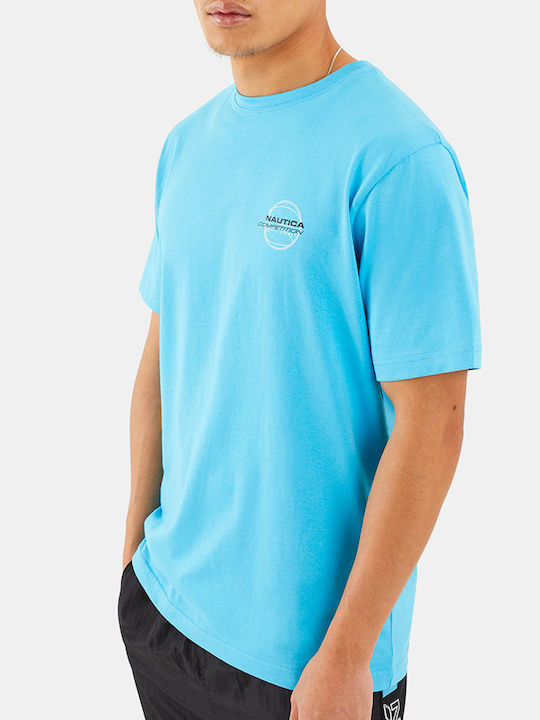 Nautica T-shirt Bărbătesc cu Mânecă Scurtă Skyblue