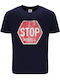 T-shirt Navy Μπλε