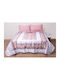 Viopros Elektrische Gitarren Tagesdecke Übergröße aus Polyester Pink 230x250cm 3Stück