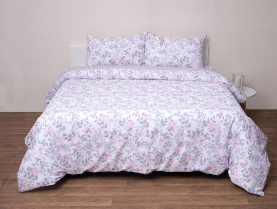 Anna Riska Set Coverlet Queen Size Cotton 5008 Grey 220x240cm 3pcs