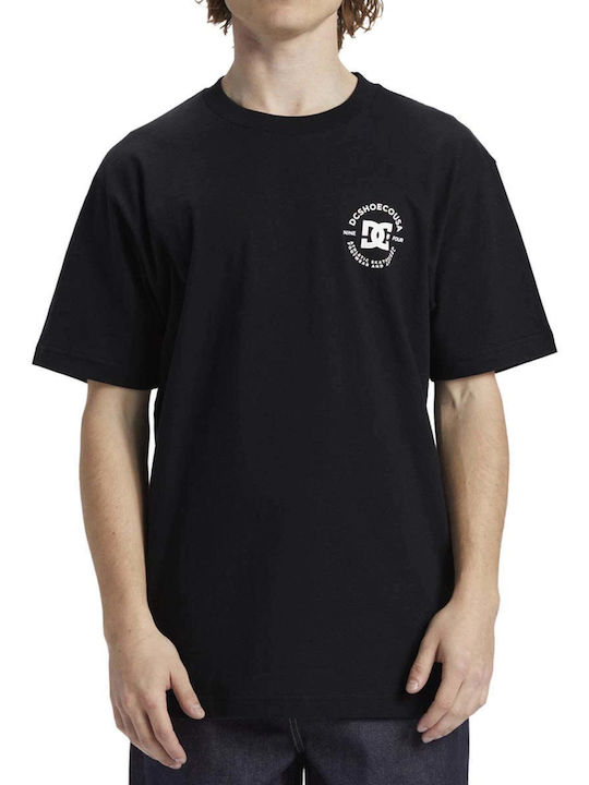 DC T-shirt Bărbătesc cu Mânecă Scurtă Negru