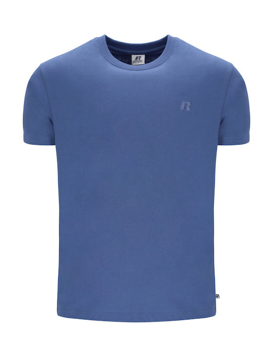 Russell Athletic Ανδρικό T-shirt Κοντομάνικο Μπλε