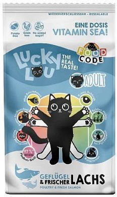 Lucky Lou Dry Food for Adult Cats with Poultry / Salmon 1.7kg