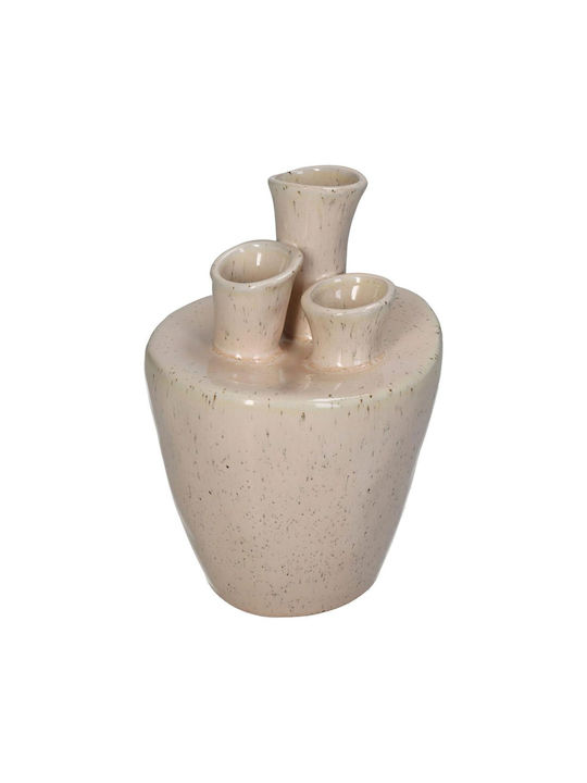 ArteLibre Decorative Vase Ecru 13.5x19cm