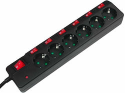 LogiLink Power Strip Safety 6 Sockets with Cable 1.5m LogiLink Power Strip Safety 6 Sockets with Cable 1.5m