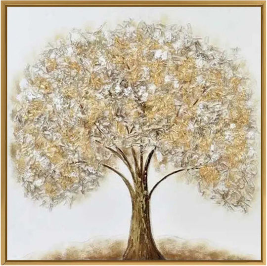 Ankor Gemälde Ölgemälde auf Leinwand 80x80cm