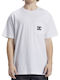 DC Ανδρικό T-shirt Κοντομάνικο Λευκό