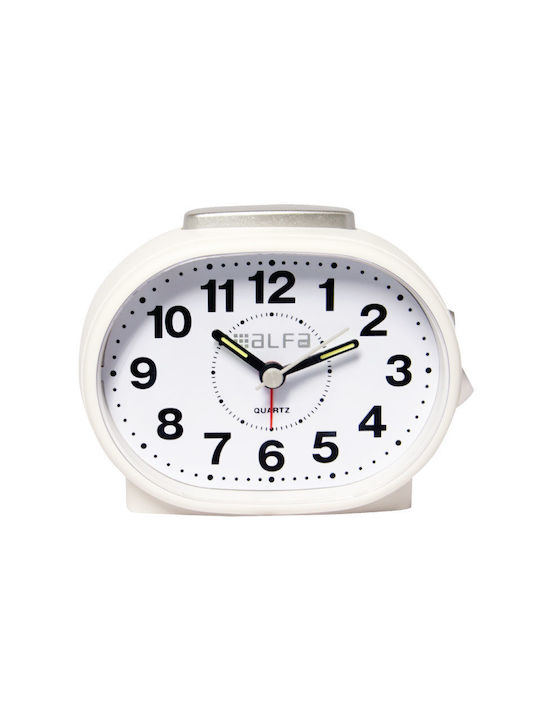 Alfaone Tabletop Clock White 600170