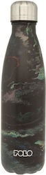 Polo Μπουκάλι Θερμός Ανοξείδωτο BPA Free Craft Black Green 500ml 9-49-004-8261