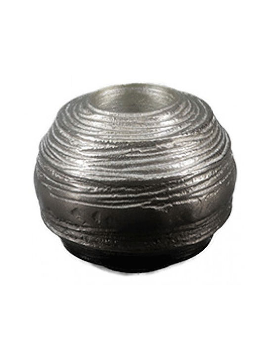 ForHome Candle Holder suitable for Tealights Metal in Silver Color 10x8.5cm 1pcs