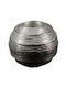 ForHome Candle Holder suitable for Tealights Metal in Silver Color 10x8.5cm 1pcs