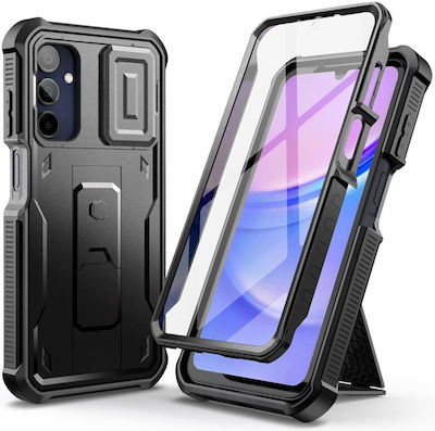 Tech-Protect Kevlar Back Cover Silicone / Plastic Durable Black (Galaxy A15)