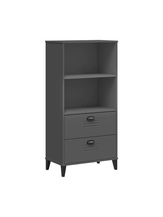 Bookcase Charcoal Grey 60x35x123cm