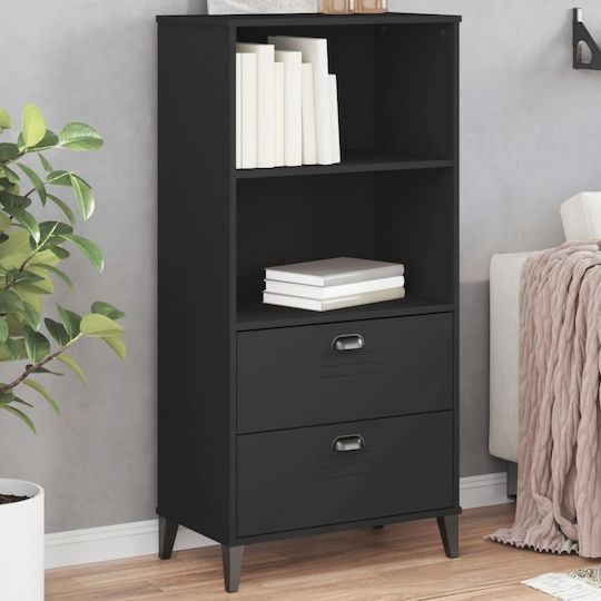 Bibliothek Schwarz 60x35x123cm