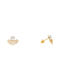 Silver Gold-Plated Earrings 925 Pearls