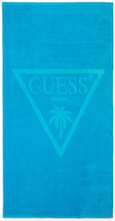 Guess Плажна кърпа Памучна Светлосиня 100x180см.
