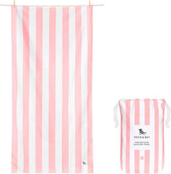 Dock & Bay Quick Dry Beach Towel Pink 80x160cm.