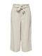 Only Life Women's High Waist Culottes in Loose Fit Ecru