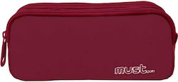 Must Team Pencil Case Barrel with 2 Compartment...
