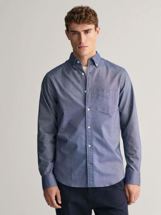 Gant Men's Shirt Cotton Blue