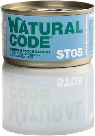 Natural Code Υγρή Τροφή για Ενήλικες Γάτες σε Κονσέρβα με Τόνο 170gr