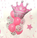 Set of 11 Balloons Latex Pink Birthday-Celebration