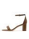 Leder Sandalen Tabac Braun