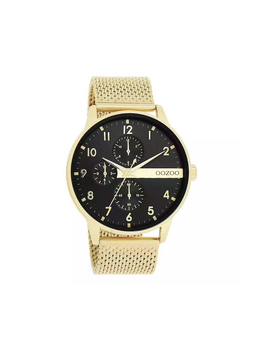 Oozoo Watch with Gold Metal Bracelet