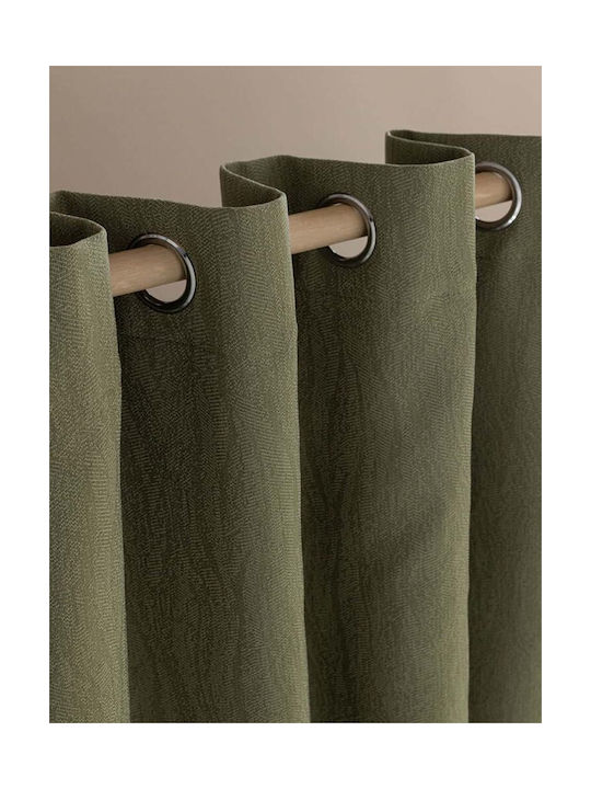 Palamaiki Curtain with Grommet Green 140x260cm