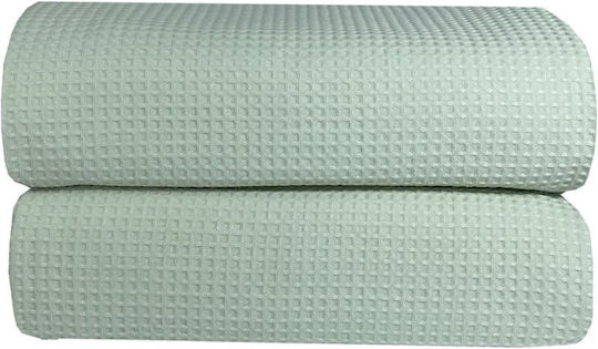 Astron Italy Single Hotel Blanket Hotel Pique Blanket Green 165x245cm