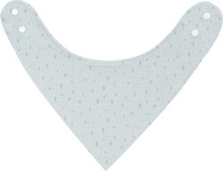 Kikka Boo Dots Bandana Fabric with Button Blue