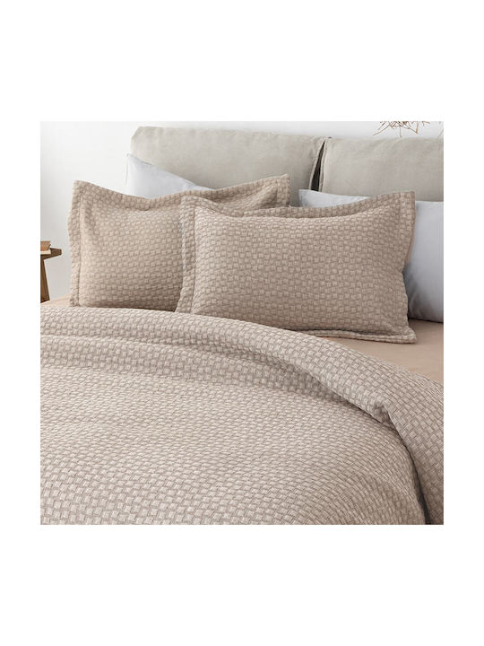 Palamaiki Daphne Σετ Μαξιλαροθήκες Oxford Beige...