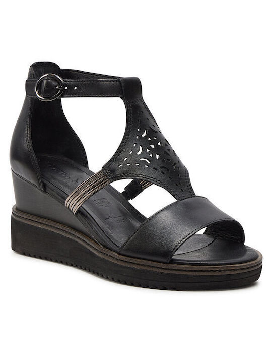 Tamaris Women's Platform Shoes Black 1-28214-42-001