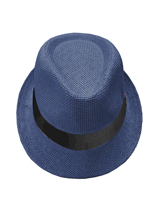 Summertiempo Pălărie pentru Copii Fedora Tesatura Albastru