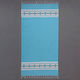 Silk Fashion Beach Towel Cotton Turquoise 180x90cm.