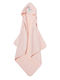 Nef-Nef Homeware Βρεφική Κάπα-Μπουρνούζι με Κουκούλα Paradise Bird Pink 75x75εκ.