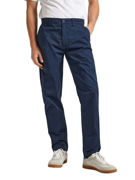 Pepe Jeans Trousers Chino in Slim Fit Blue