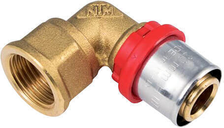 NTM Pipe Elbow Fitting Multilayer Pipe Female 16mm 705V161/220