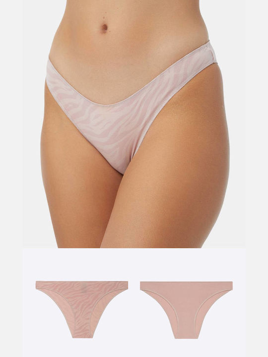 Minerva Γυναικεία Slip 2Pack Pink