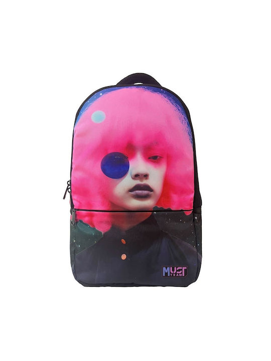 Must Team Art School Bag Backpack Girl Pink Hai...